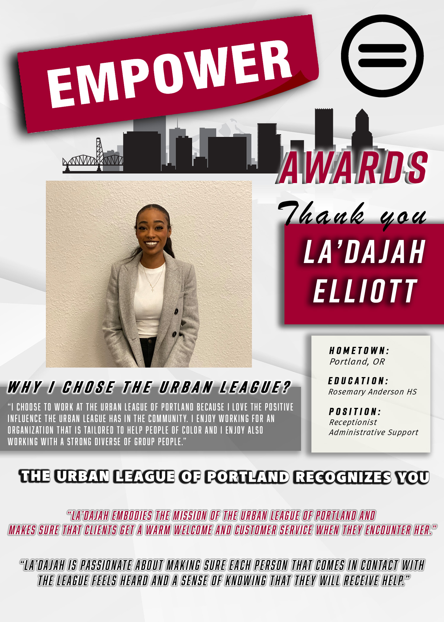 La'Dajah Empower Award 