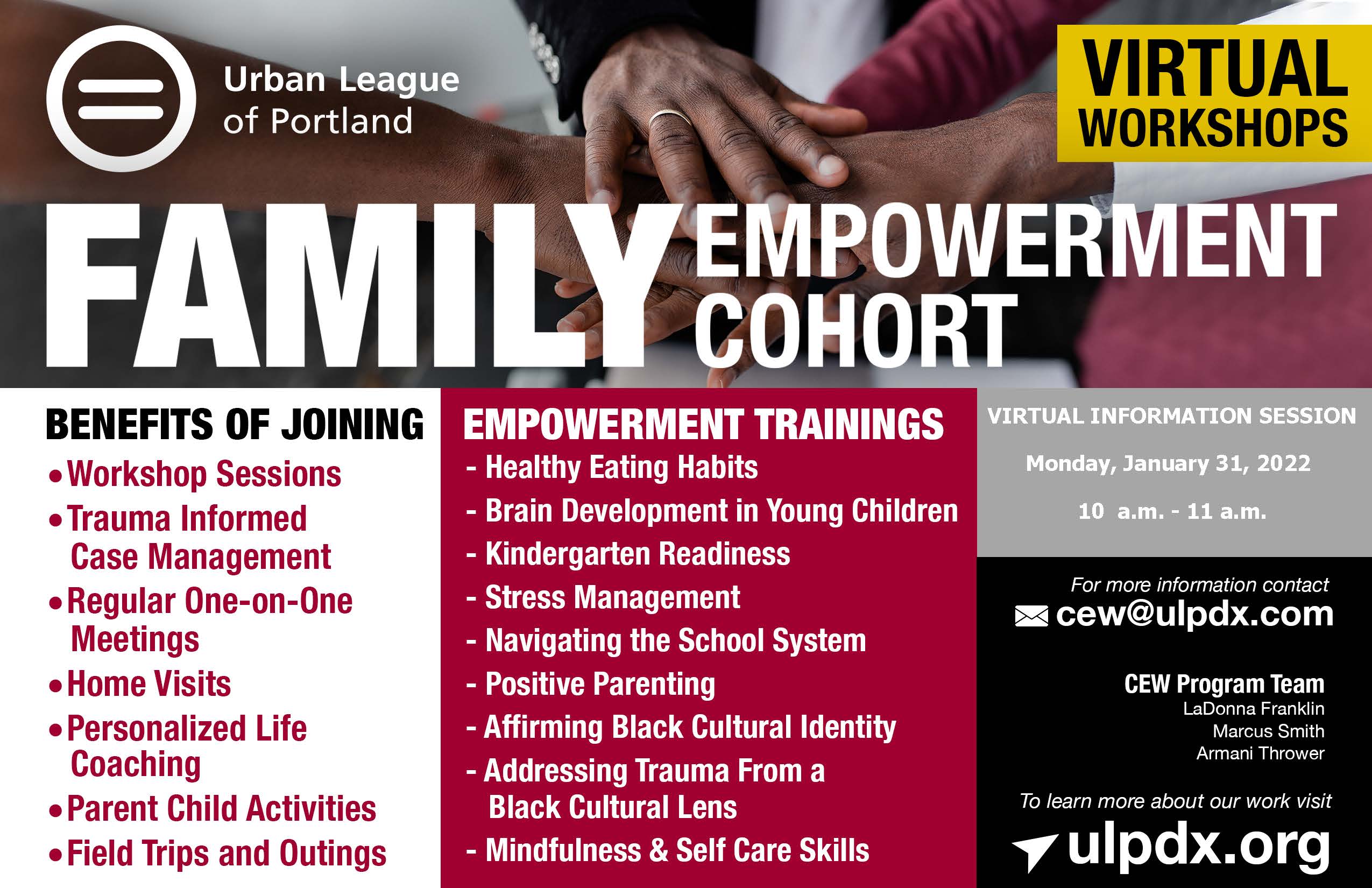Career Connections Jan workshops