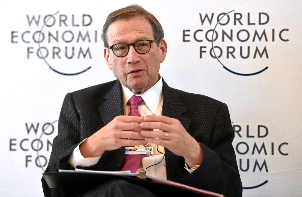 Former National Urban League Chairman Michael Neidorff pictured at the Annual Meeting 2016 of the World Economic Forum in Switzerland. 