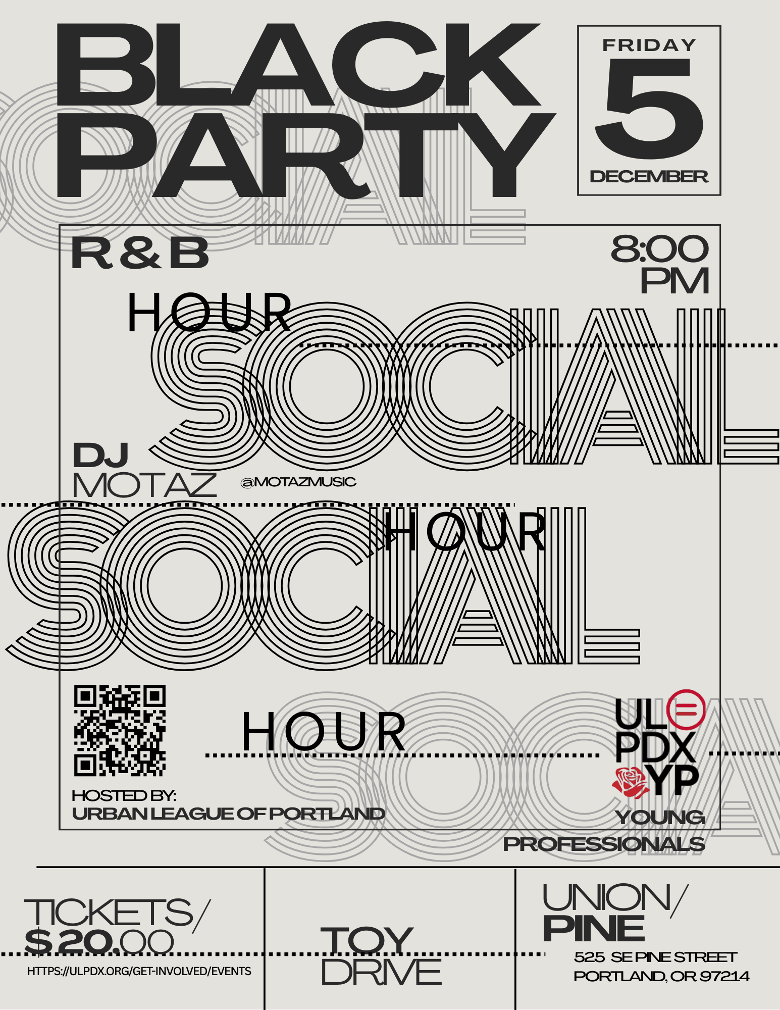 2025 Black Party Flyer