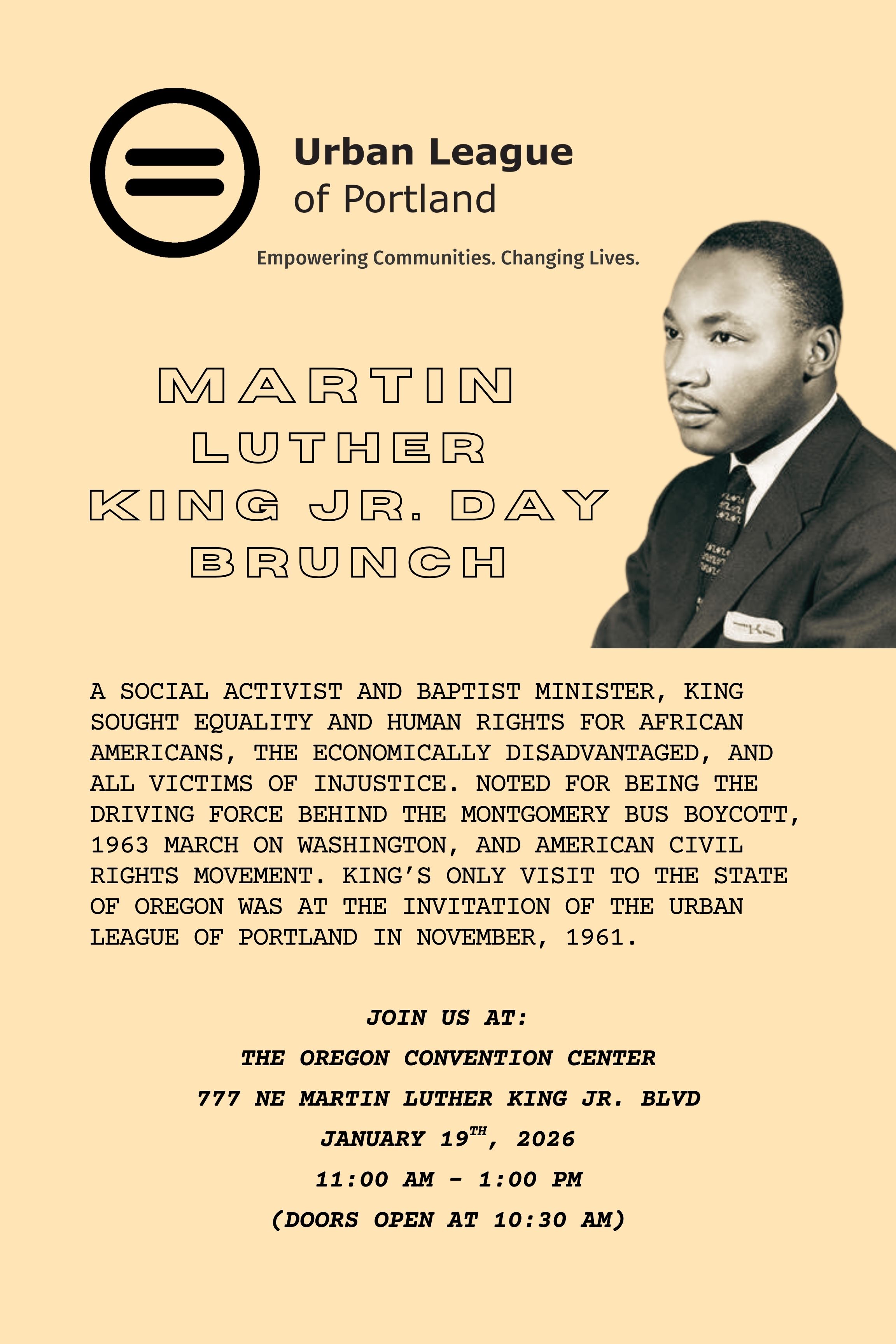 MLK Day Brunch Poster