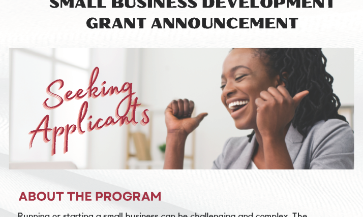 Seeking Applicants for the Small Business Development Grant