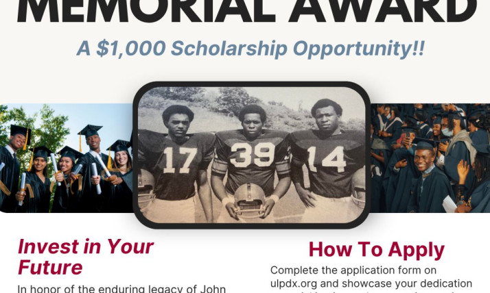 John Willie Godbolt Memorial Award Scholarship Flyer